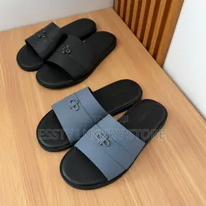 High Quality Luxury Pedro Genuine Leather Pam Slippers