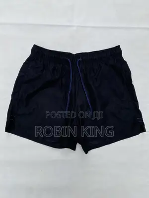 LIVERGY Men's Black Beach Swim Trunks - Size S