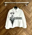 Phantom Long Sleeve Shirt - Black, Oversized Fit - 1