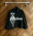 Phantom Long Sleeve Shirt - Black, Oversized Fit - 2