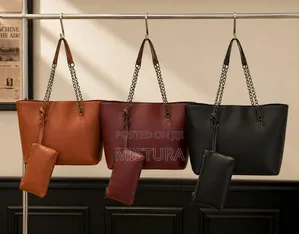 Duo Chain Tote Bag with Pouch
