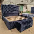 Padded King Size Bed Frame - 1