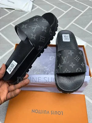 Louis Vuitton Branded Slippers - Black