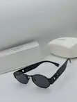 Versace Men's Oval Sunglasses - Black - 1