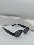Versace Men's Oval Sunglasses - Black - 2