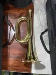Shiny Gold Brass Bugle Horn - Brand New - 1