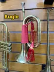 Shiny Gold Brass Bugle Horn - Brand New - 2