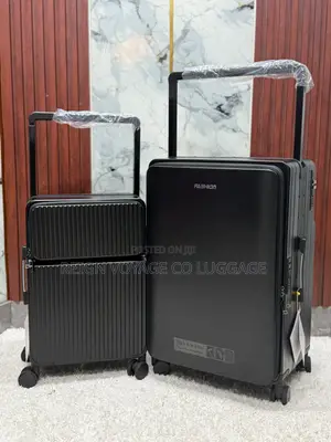 Luxury 2-Piece Luggage Set - Hot Pink