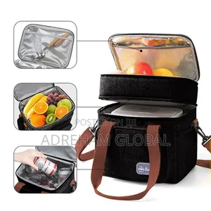 2-Layer Insulated Lunch Box - Large Compartments (Design 3)