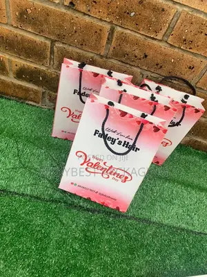 Custom Hair Carton Bags for Wig & Beauty Packaging