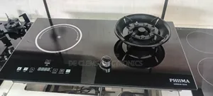 Phiima 1 Gas & 1 Electric Built-in Hob Cooker