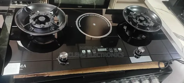 Phiima 3-Burner Built-in Gas Cooker Hob (2 Gas, 1 Electric) - 1
