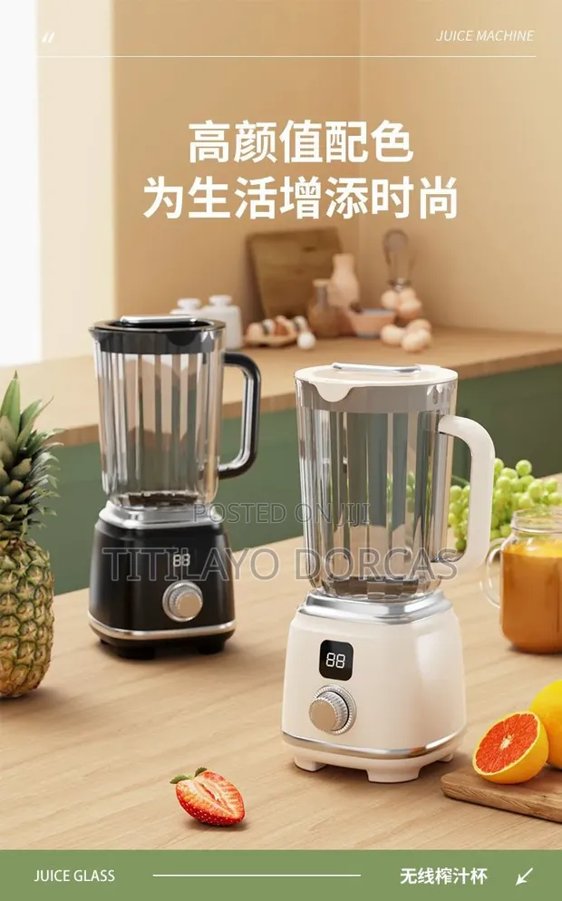 Rechargeable Blender/Juicer 600ml - 1