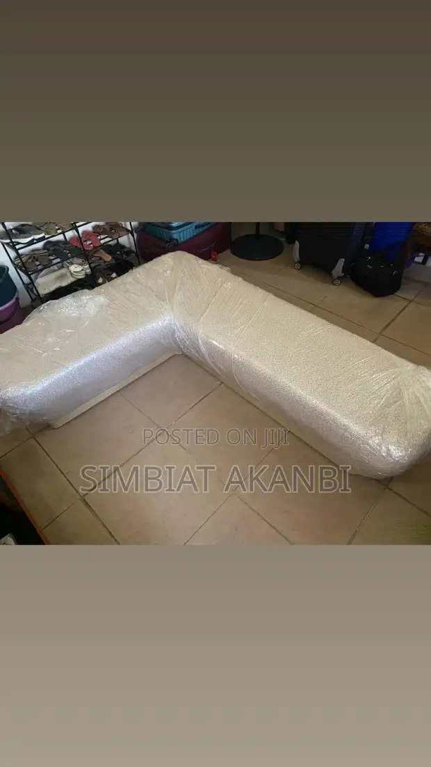 Brand New Luxury Cream L-Shape Sectional Sofa - 1