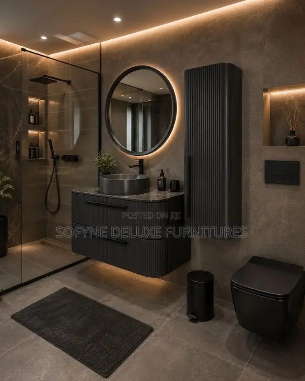 Complete Vanity Unit with Sink and Mirror - 1