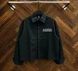Men's Black Band Collar T-Shirt - Size L/XL - 1