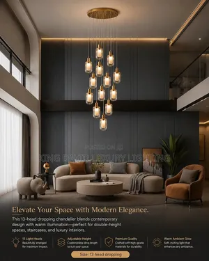 13-Gaban Modern Dropping Chandelier