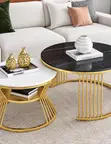 Luxury 2-in-1 Marble Center Table - 3