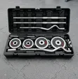 55kg Chrome Dumbbell Set with Kettlebell Handles - 3