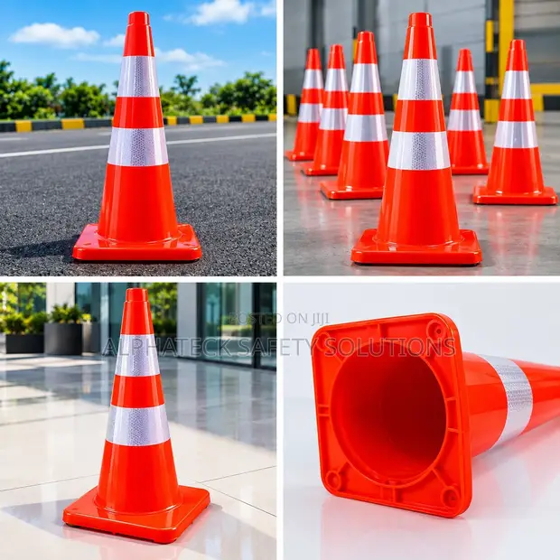 Alphateck Traffic Safety Cones - Large - 1