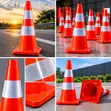 Alphateck Traffic Safety Cones - Large - 2