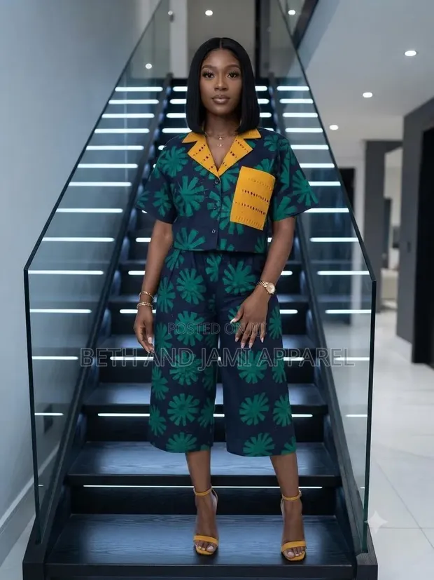 Cotton Adire 2 Piece Set - 1
