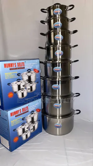 8-Piece Long-Lasting Stainless Steel Cookware Set