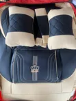 Sabbin Black da Cream Seat Covers na Duk Mota - 2