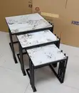 Home Interiors Center Table with Side Stools - 5