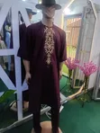 Red Dansiki Kayan Gargajiya Na Afirka - 4