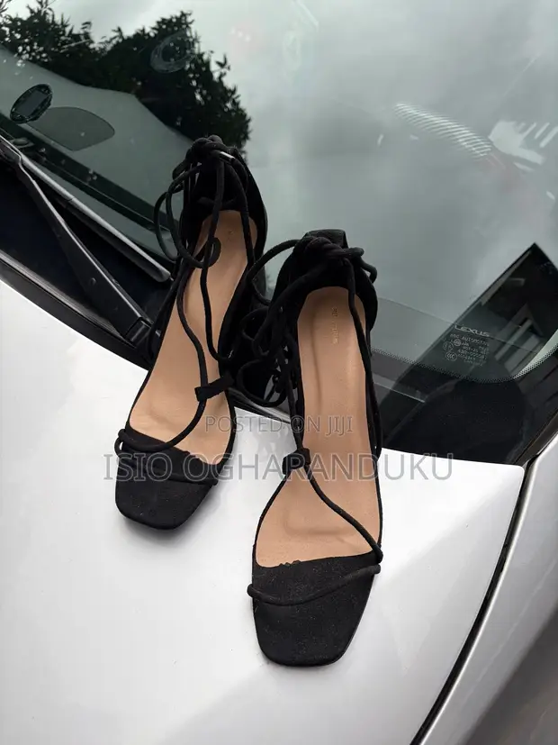 Brand New Pretty Little Thing Heeled Sandals - Black - 1