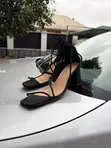 Brand New Pretty Little Thing Heeled Sandals - Black - 2