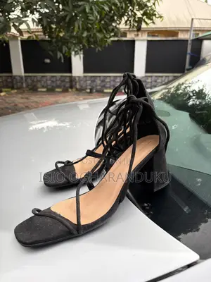 Brand New Pretty Little Thing Heeled Sandals - Black