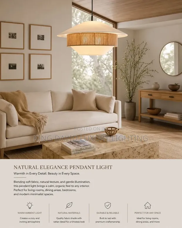 Stevie Mixed Woven Pendant Light (34") - 1