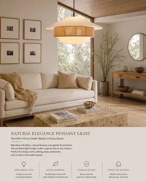 Stevie Mixed Woven Pendant Light (34")