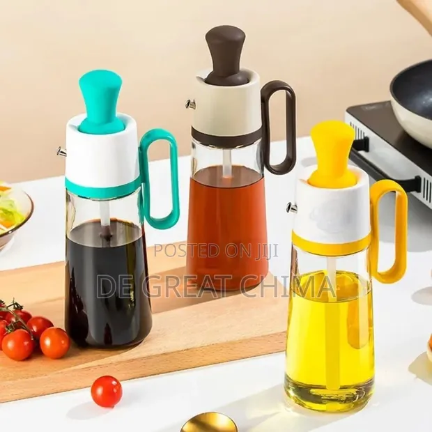 630ml 2-in-1 Oil Dispenser Bottle with Silicone Brush - 1