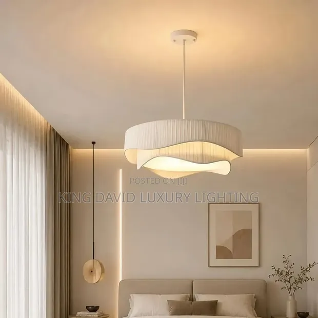 Danish Wabi-Sabi Style Irregular Wave Pendant Light - 1