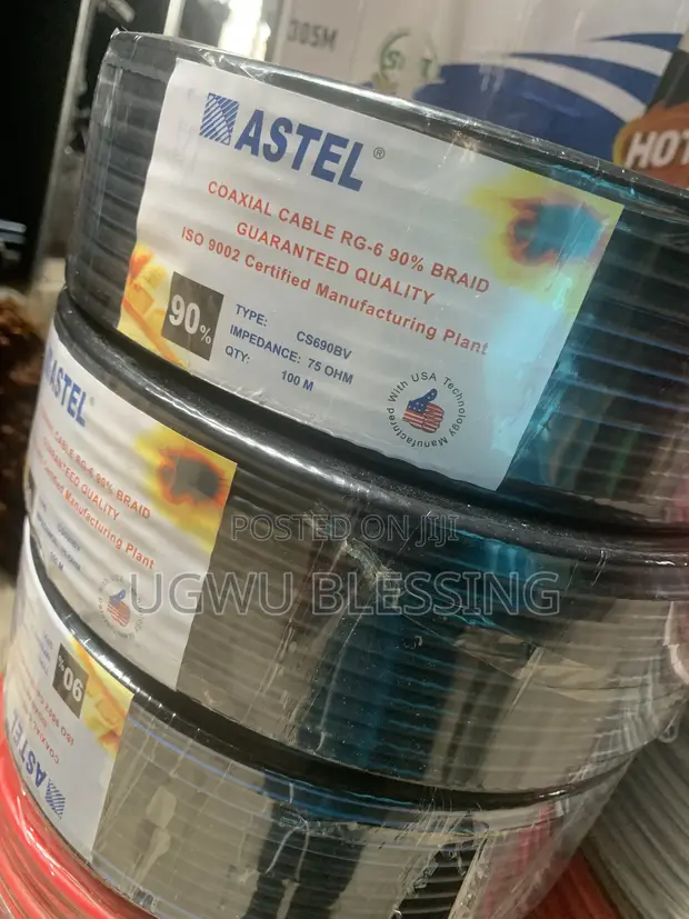 Brand New RG6 Coaxial Cable Rolls for DStv, GoTV - 1