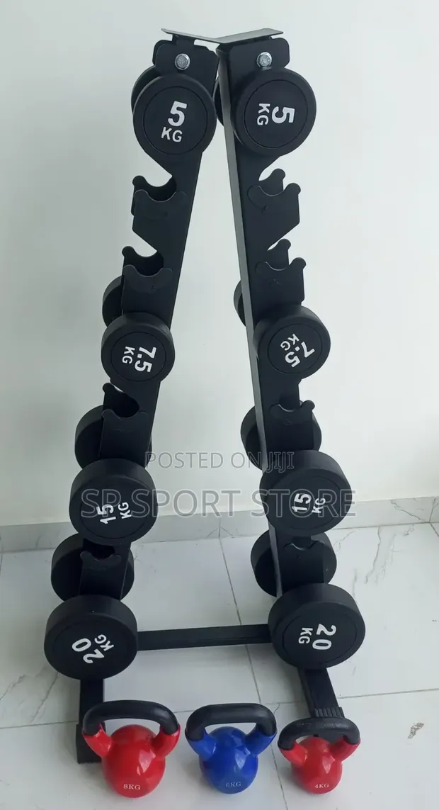 Supermax Pro 7-Step Dumbbell Rack - 1