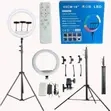 22" LED Ring Light with Tripod & 3 Phone Holders - 1