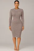 Nija Made Wears Luxury Rib-Knit Gown - 1