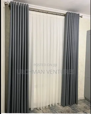 Brand New 7ft Sliding Window Curtains - Irish Sheer