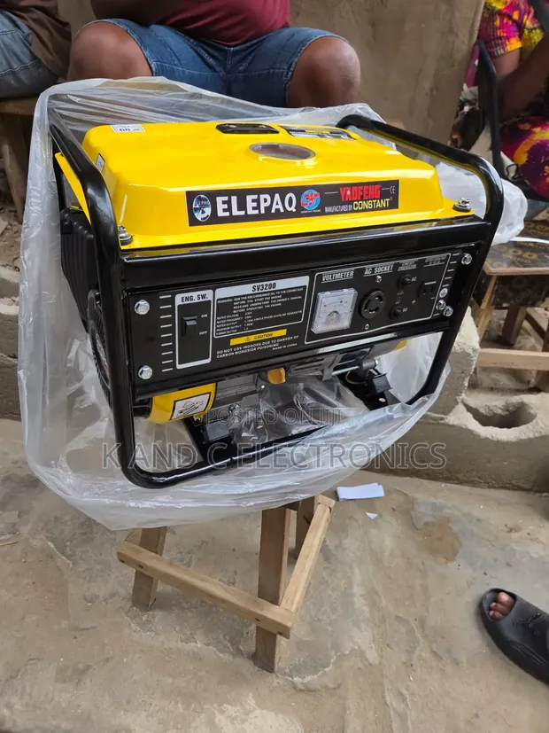 1.5kVA Elepaq Manual Generator - Brand New - 1