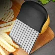 Stainless Steel Wavy Cutter for Fruits & Vegetables - 2