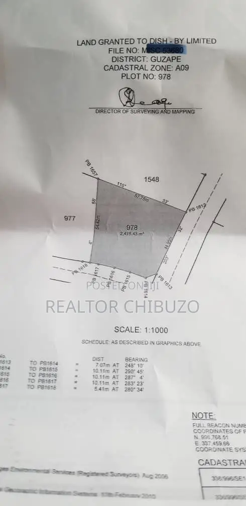Filin Kasuwanci 2470sqm Don Siyarwa a Guzape - NGN 850M - 1