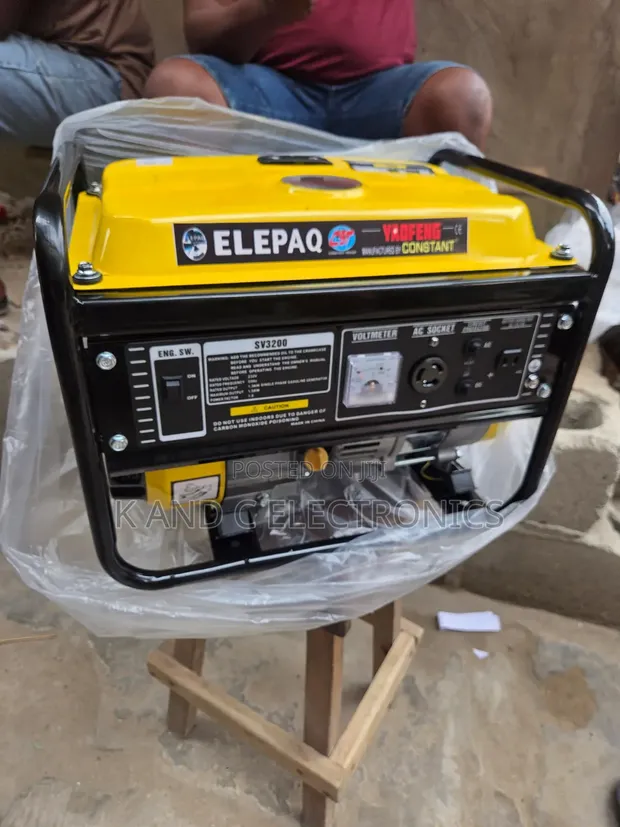 1.5kVA Elepaq Generator - Manual Start - 1