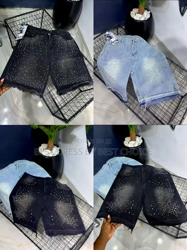 Premium Luxury Baggy Jeans Shorts for Men - 1