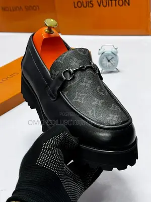 Luxury Louis Vuitton Men's Black Loafers - Brand New