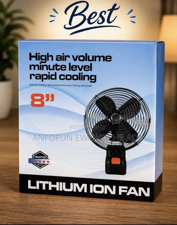 Ox Rechargeable Lithium Fan with Double Batteries - 1