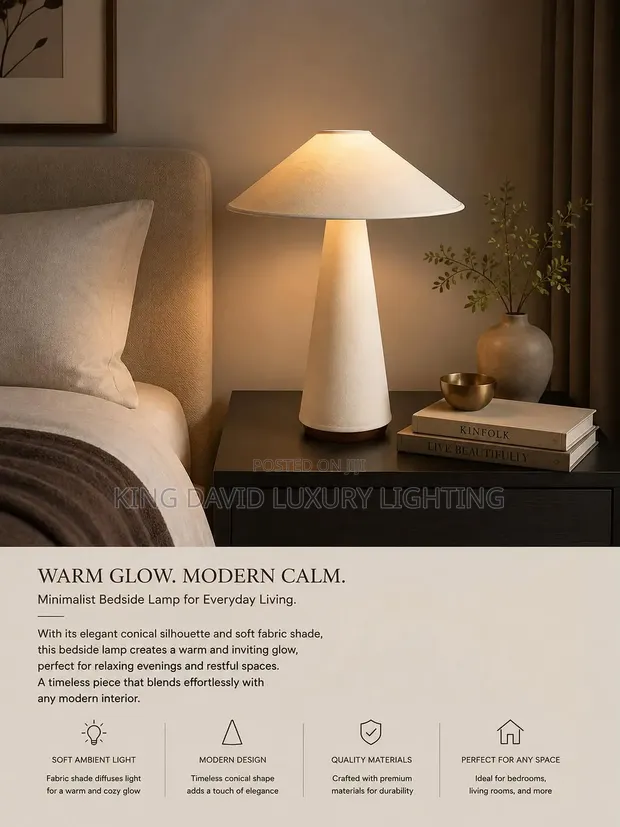 Minimalist Conical Table Lamp - 1